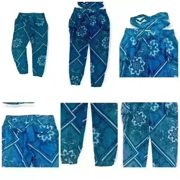 Promod Dress Pants, Blue White Flower, Size: 8 - Picture 10 of 10